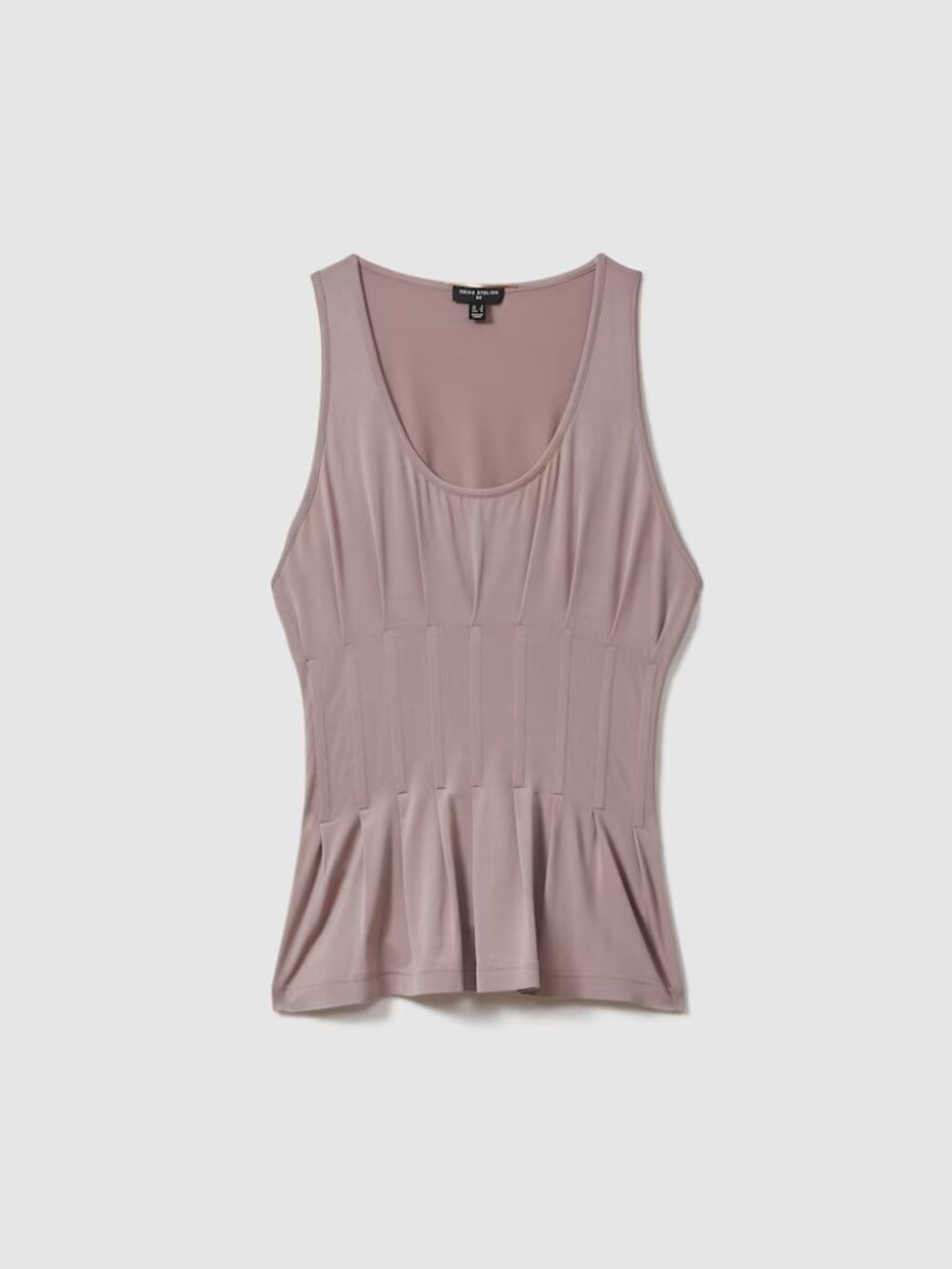 REISS Atelier Fernanda Corset Detail Scoop Neck Vest – Mink – US 6 / UK 8 NWOT - Picture 4 of 5